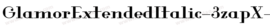 GlamorExtendedItalic-3zapX字体转换