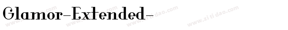 Glamor-Extended字体转换
