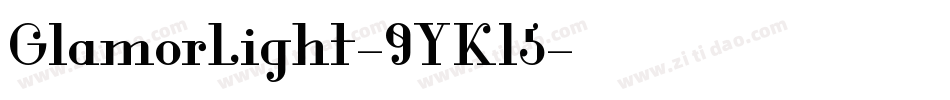 GlamorLight-9YKl5字体转换