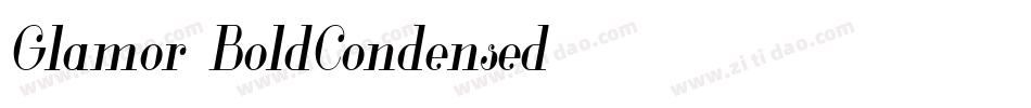 Glamor-BoldCondensed字体转换