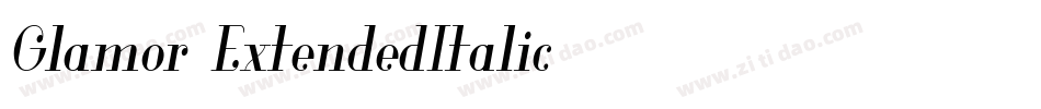Glamor-ExtendedItalic字体转换