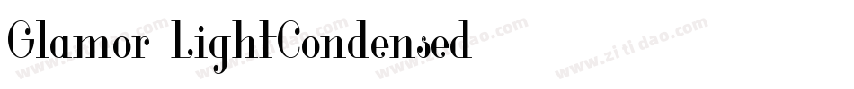 Glamor-LightCondensed字体转换