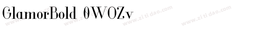 GlamorBold-0WOZv字体转换