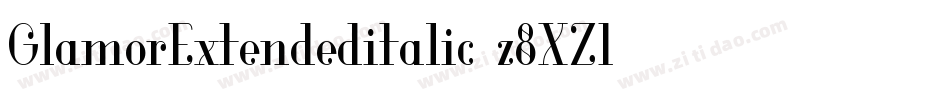 GlamorExtendeditalic-z8XZ1字体转换