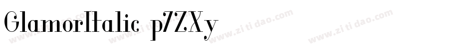 GlamorItalic-p7ZXy字体转换