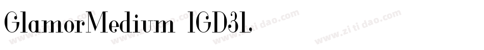 GlamorMedium-1GD3L字体转换