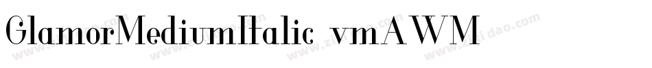 GlamorMediumItalic-vmAWM字体转换
