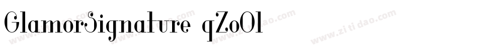 GlamorSignature-qZoOl字体转换