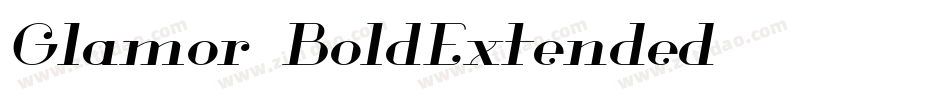 Glamor-BoldExtended字体转换