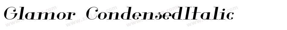 Glamor-CondensedItalic字体转换
