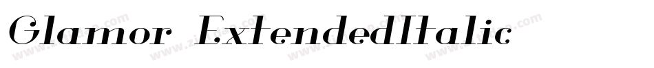 Glamor-ExtendedItalic字体转换