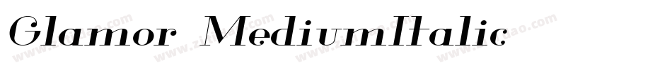 Glamor-MediumItalic字体转换