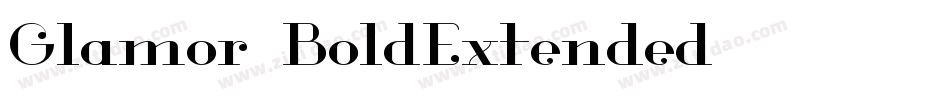 Glamor-BoldExtended字体转换