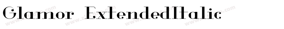 Glamor-ExtendedItalic字体转换