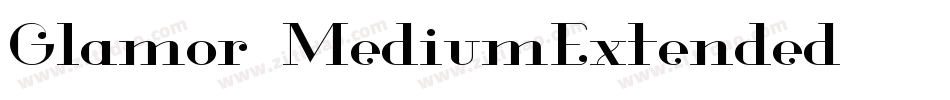 Glamor-MediumExtended字体转换