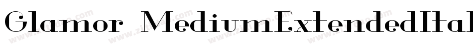 Glamor-MediumExtendedItalic字体转换
