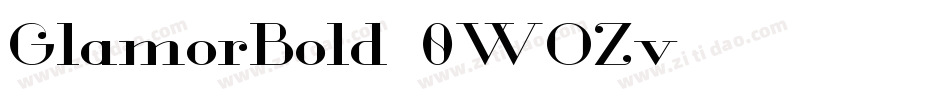 GlamorBold-0WOZv字体转换
