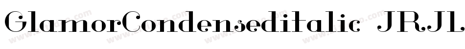 GlamorCondenseditalic-JRJLB字体转换