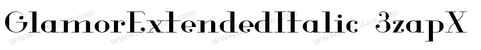 GlamorExtendedItalic-3zapX字体转换