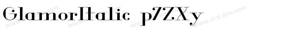 GlamorItalic-p7ZXy字体转换