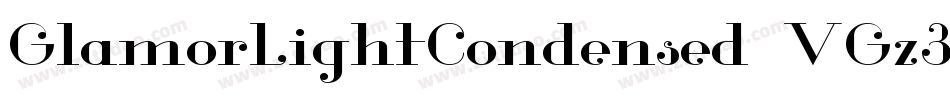 GlamorLightCondensed-VGz3y字体转换