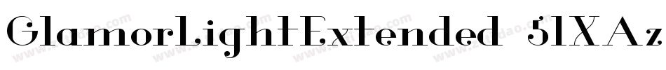 GlamorLightExtended-51XAz字体转换