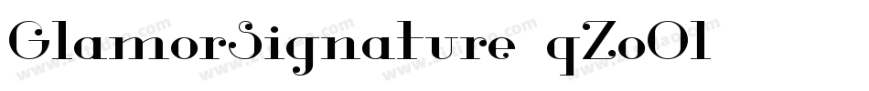GlamorSignature-qZoOl字体转换