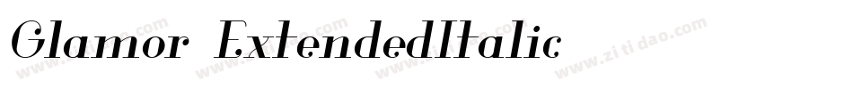 Glamor-ExtendedItalic字体转换