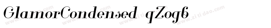 GlamorCondensed-qZog6字体转换