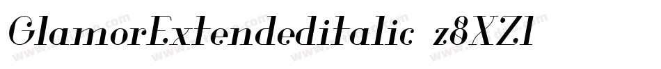 GlamorExtendeditalic-z8XZ1字体转换