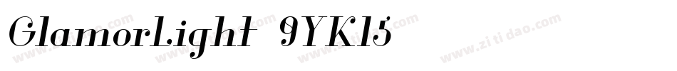 GlamorLight-9YKl5字体转换