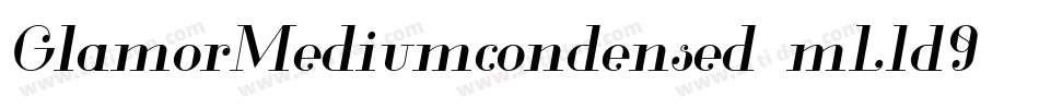GlamorMediumcondensed-mL1d9字体转换