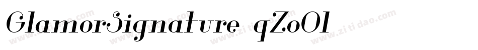GlamorSignature-qZoOl字体转换