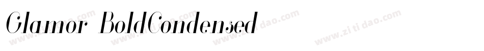 Glamor-BoldCondensed字体转换