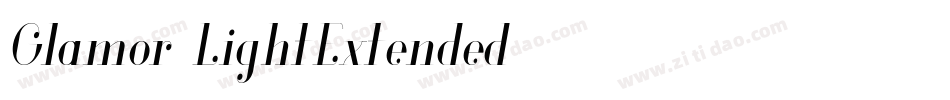 Glamor-LightExtended字体转换