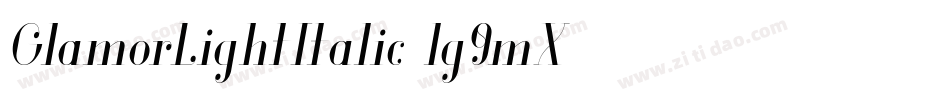 GlamorLightItalic-lg9mX字体转换