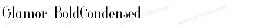 Glamor-BoldCondensed字体转换
