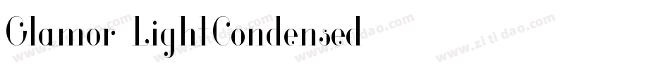 Glamor-LightCondensed字体转换