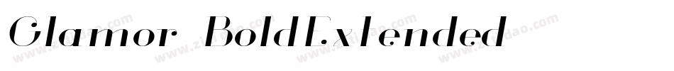 Glamor-BoldExtended字体转换