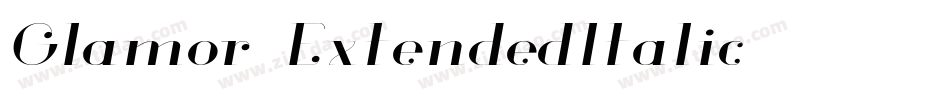 Glamor-ExtendedItalic字体转换