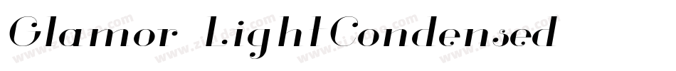 Glamor-LightCondensed字体转换