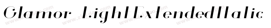 Glamor-LightExtendedItalic字体转换