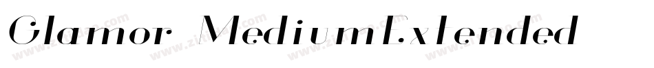 Glamor-MediumExtended字体转换