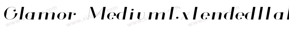 Glamor-MediumExtendedItalic字体转换