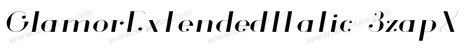 GlamorExtendedItalic-3zapX字体转换