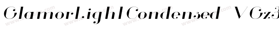 GlamorLightCondensed-VGz3y字体转换