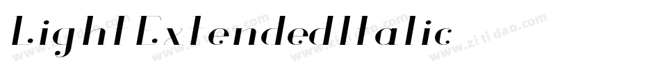 LightExtendedItalic生成器字体转换