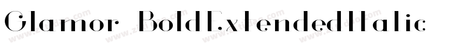Glamor-BoldExtendedItalic字体转换