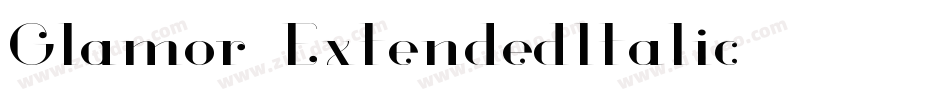 Glamor-ExtendedItalic字体转换