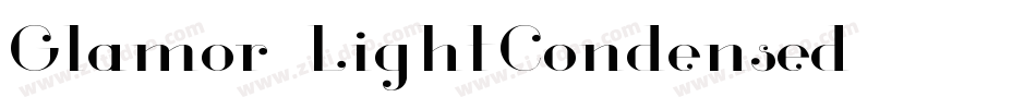 Glamor-LightCondensed字体转换